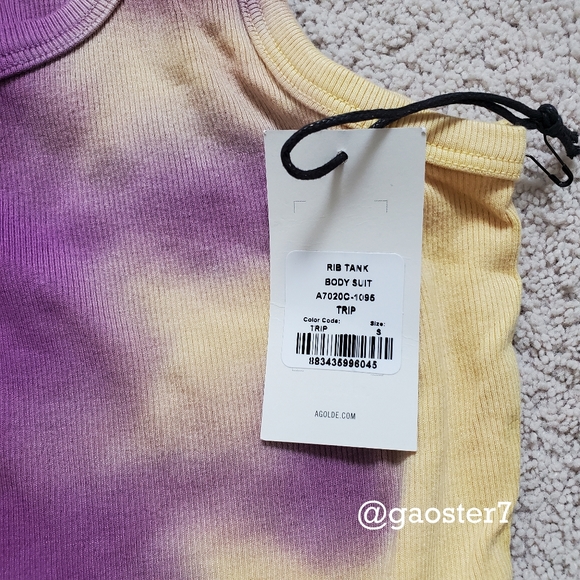 Agolde Ribbed Tank Bodysuit - Picture 7 of 10